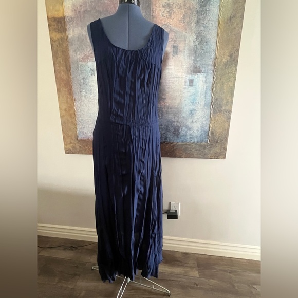 Dona Jean Dresses & Skirts - Pretty Navy Blue Sleeveless Dress/Coverup